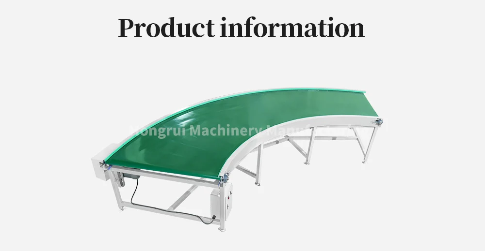 Hongrui  Efficiency adjustable speed 180 degree turning PVC belt conveyor manufacture