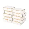 White Box Gold Rim(Gold Ribbon)