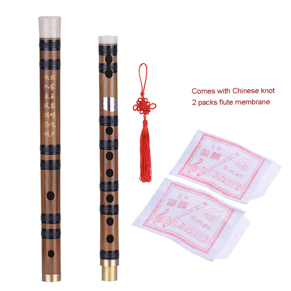 Eujgoov Bamboo Flute, D-Key Dizi Bitter Bamboo Flute Traditional Chinese Instrument With Carrying Bag For Beginners Eujgoov Bamboo Flute, D-Key Dizi Bitter Bamboo Flute Traditional Chinese Instrument With Carrying Bag For Beginners