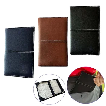 Deluxe Golf Score Card Holder Score Books Cover Pu Leather Score Sheets ...