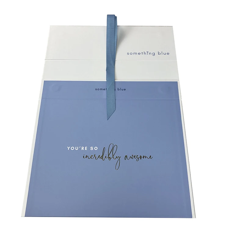 HENGXING Custom Design Printed Private Label with Ribbon  Large Size Clothing Storage Packaging  Gift Box