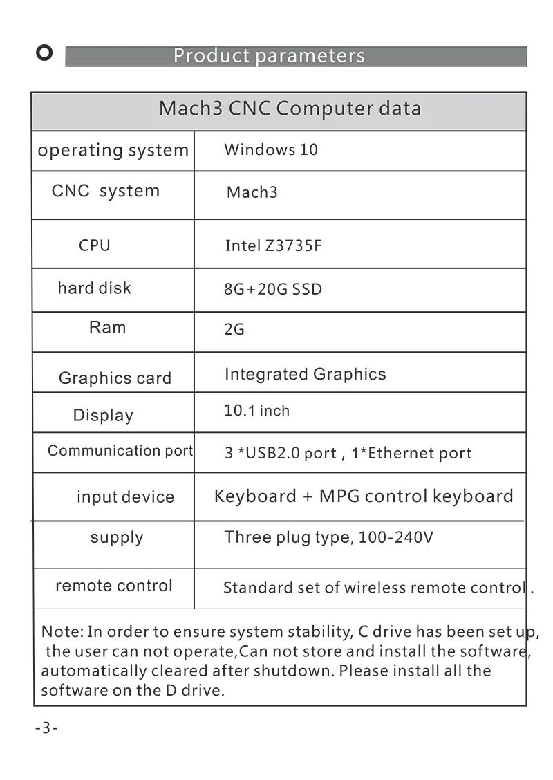 Artsoft Mach3 Software with Industrial CNC Computer PC