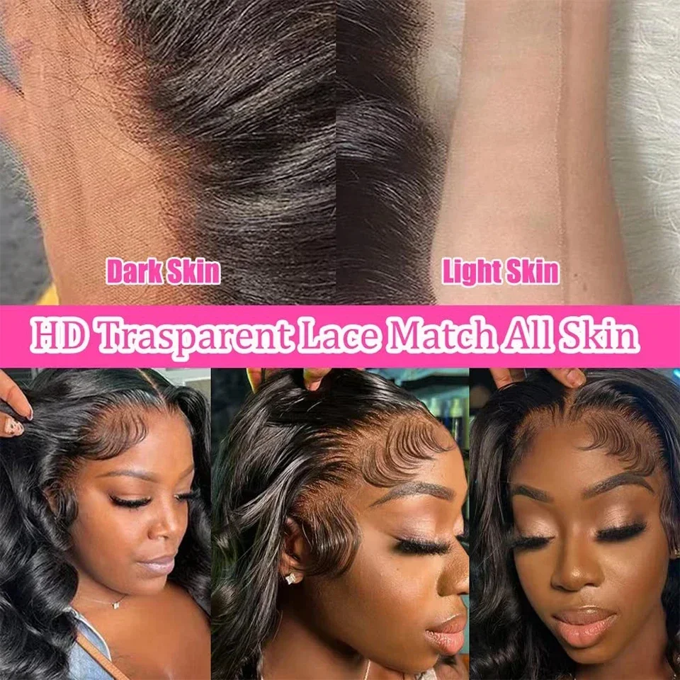 Parrucca frontale in pizzo ondulato da 40 pollici, capelli umani 13X4, densità 250, parrucche frontali in pizzo Remy brasiliano per donne_voghion.com