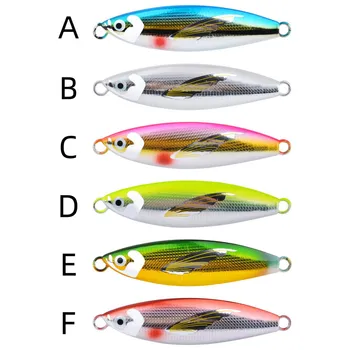Cross-border Asymmetric Luminous UV Deep-sea Boat Fishing Iron Plate Lead Live Bait Slow Jig Long-distance Casting Hooks Lure – Metal Jig – view 5