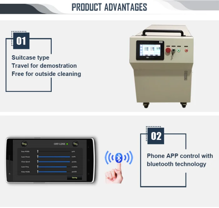 product-1-1 300w Pulse Fiber Laser Cleaning Machine