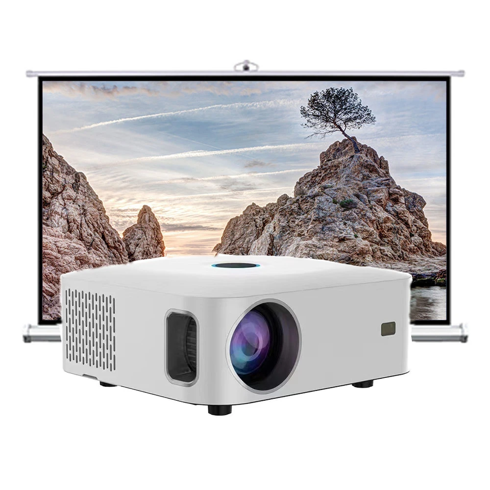 Wsky good Video Portable Projector Outdoor Home Theater, LED LCD HD 1080p