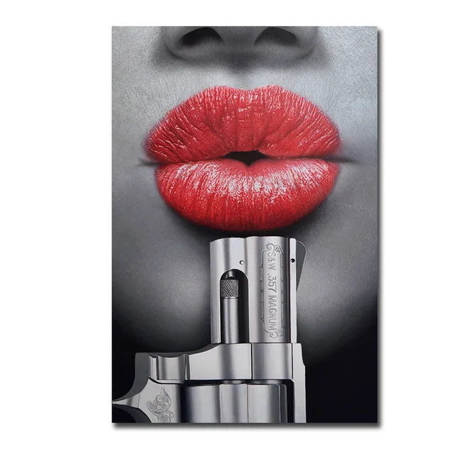 Neon Lips Poster Red Lip Pop Culture Dripping Print Home Decor Modern  Living Room Wall Decor Canvas Art Hanging Picture Unframed - Painting &  Calligraphy - AliExpress