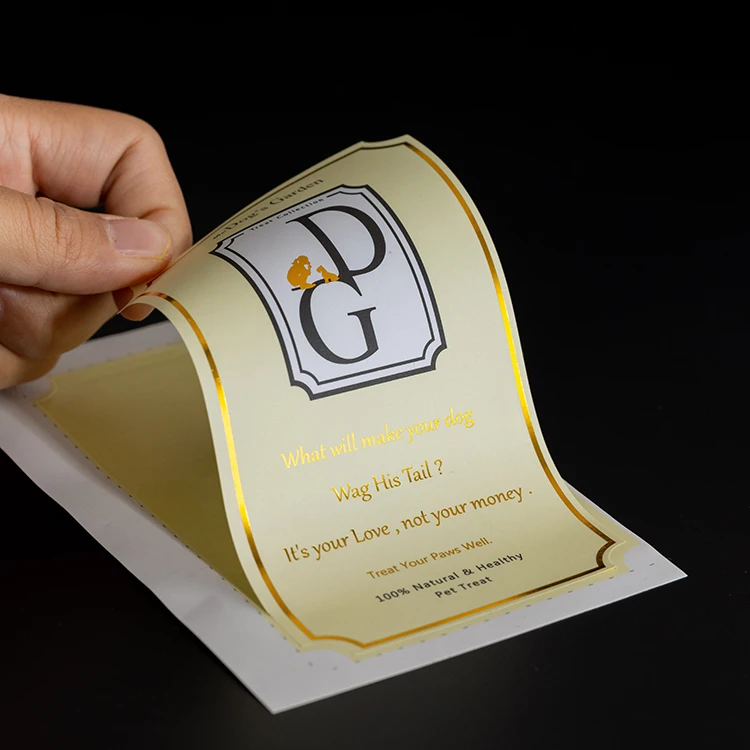 Custom Design Waterproof Vinyl Cosmetics Product Packaging Stickers Printing Wholesale PVC Self-Adhesive Label Stickers