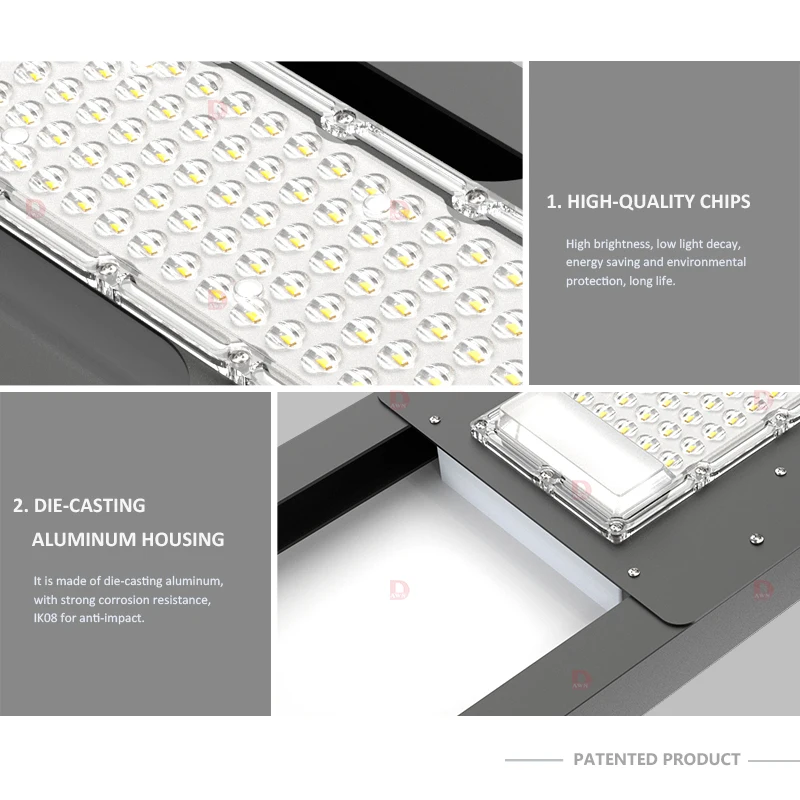 DAWN All-in-One 12-Hour Lighting Solar Street Light for Home and Road IP66 Waterproof Outdoor Lamp from South East Asia Africa