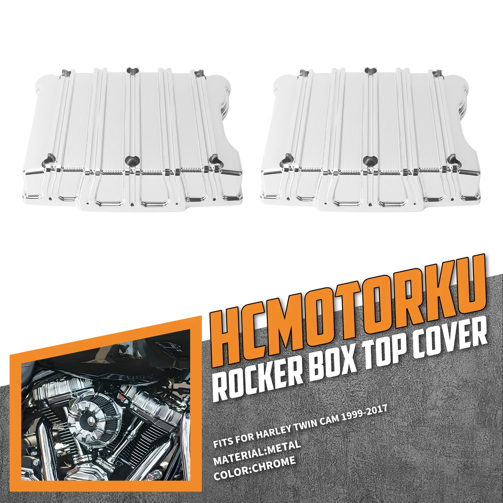 Top Rocker And Box Rocker Motorcycle Engine Top Cover Rocker Box Case for Harley Twin Cam Softail ...