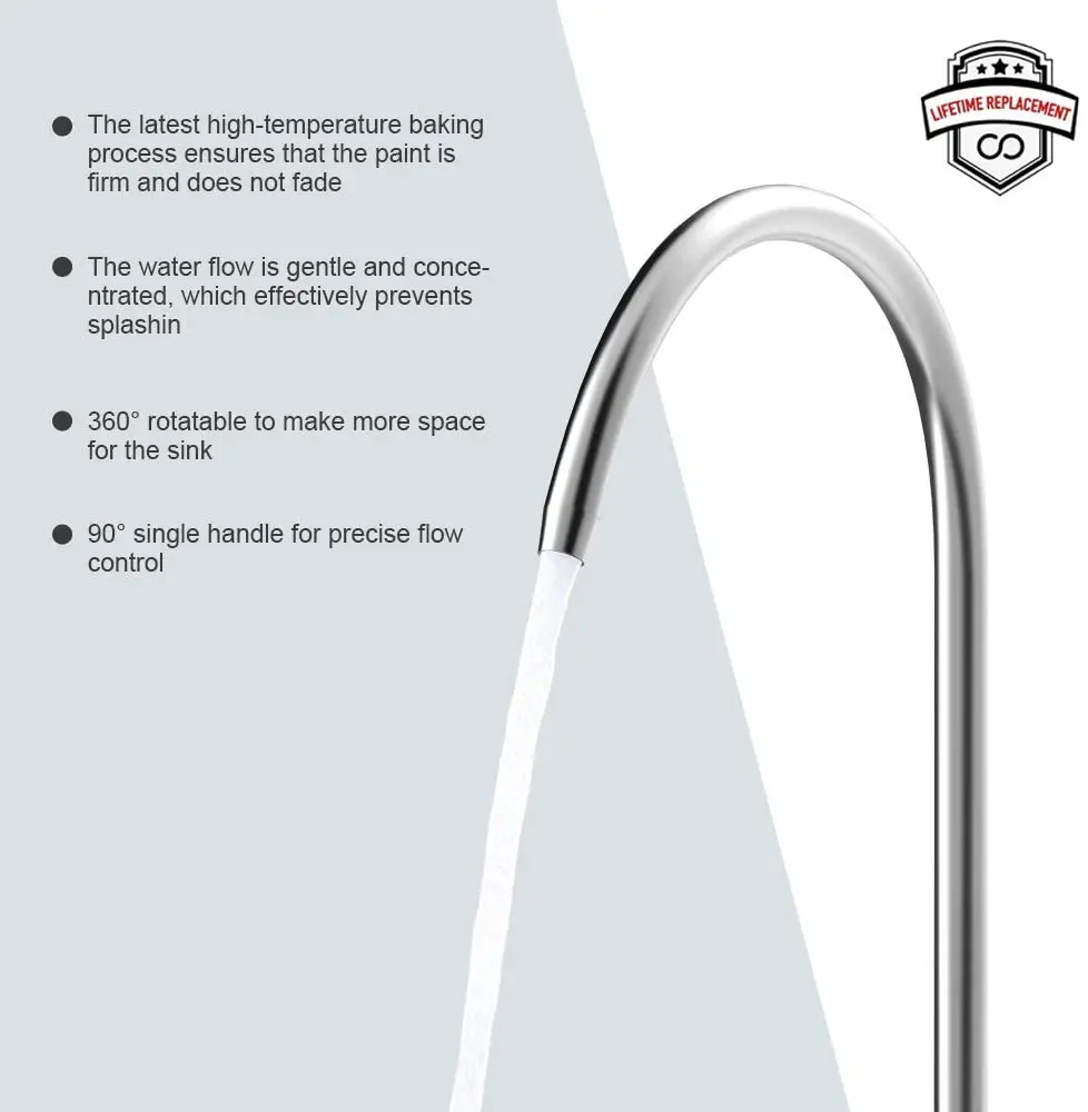 Gooseneck Drinking Water Filter Faucet for Water Filter and Ro Water System