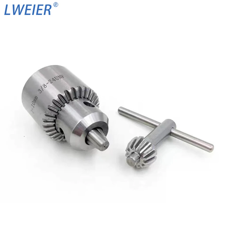China High Precision Key Type 0.6-6mm 3/8-24UNF Stainless Steel Drill Chuck