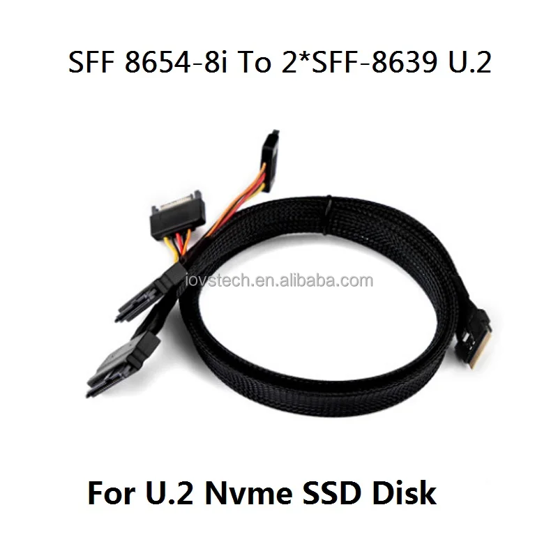 High Quality Slimsas Sff-8654 8i To 2*sff-8639 U.2 Nvme Ssd Digital ...