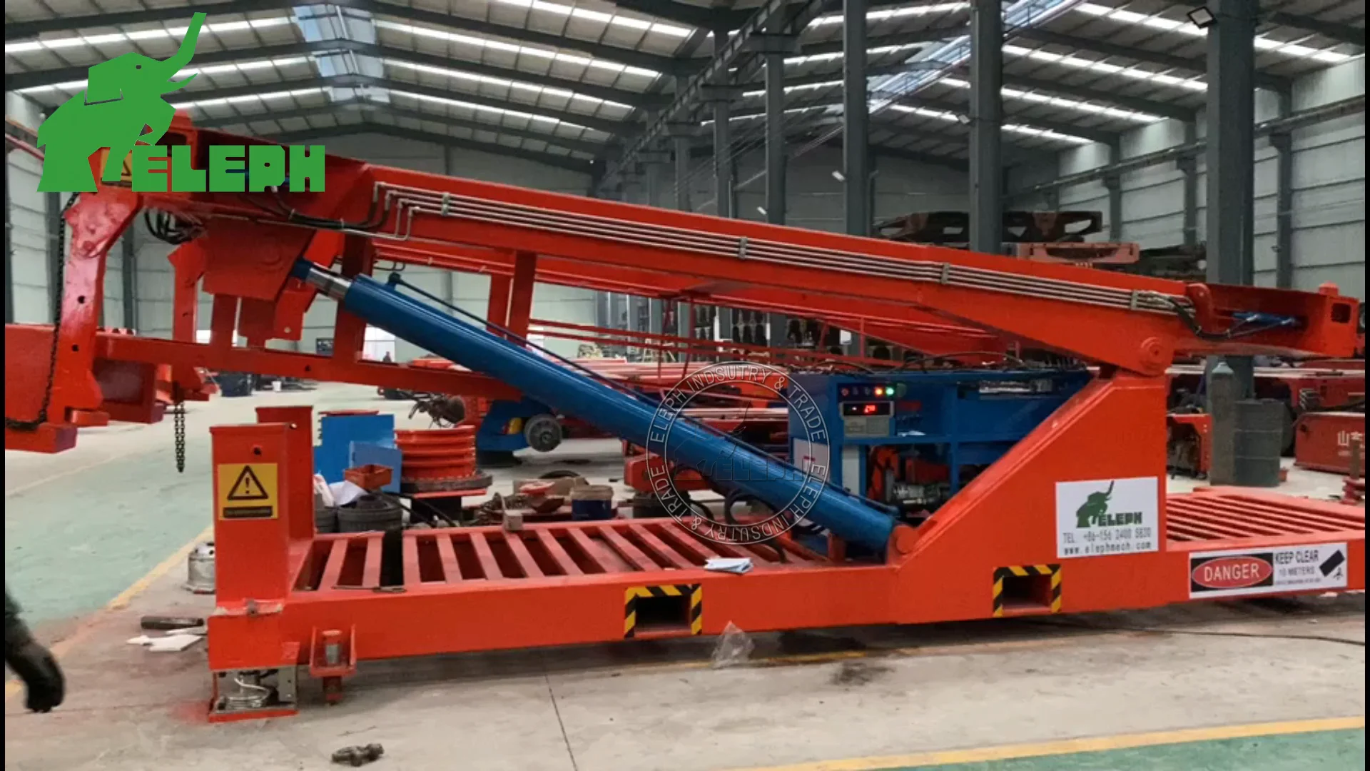Unloader Container Machine Self-unloading Container Machine 20ft Hydraulic Container Tilter - Buy ...