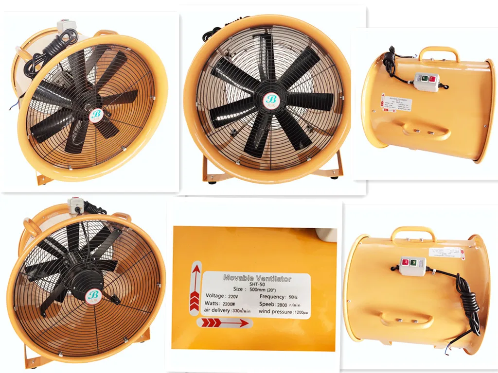 Axial Flow Fan, DFV, SHT-50, 20''/500mm, Aluminum - detail 8