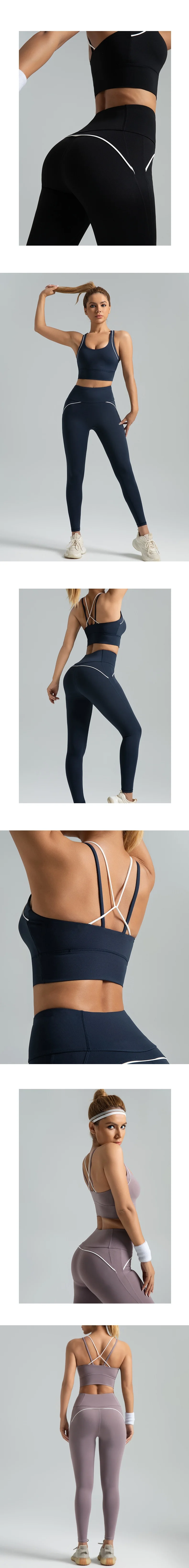 Sportswear Various Designs Women's Activewear Sets Sports Bras and High Waisted Workout Leggings Fitness Yoga Sets manufacture