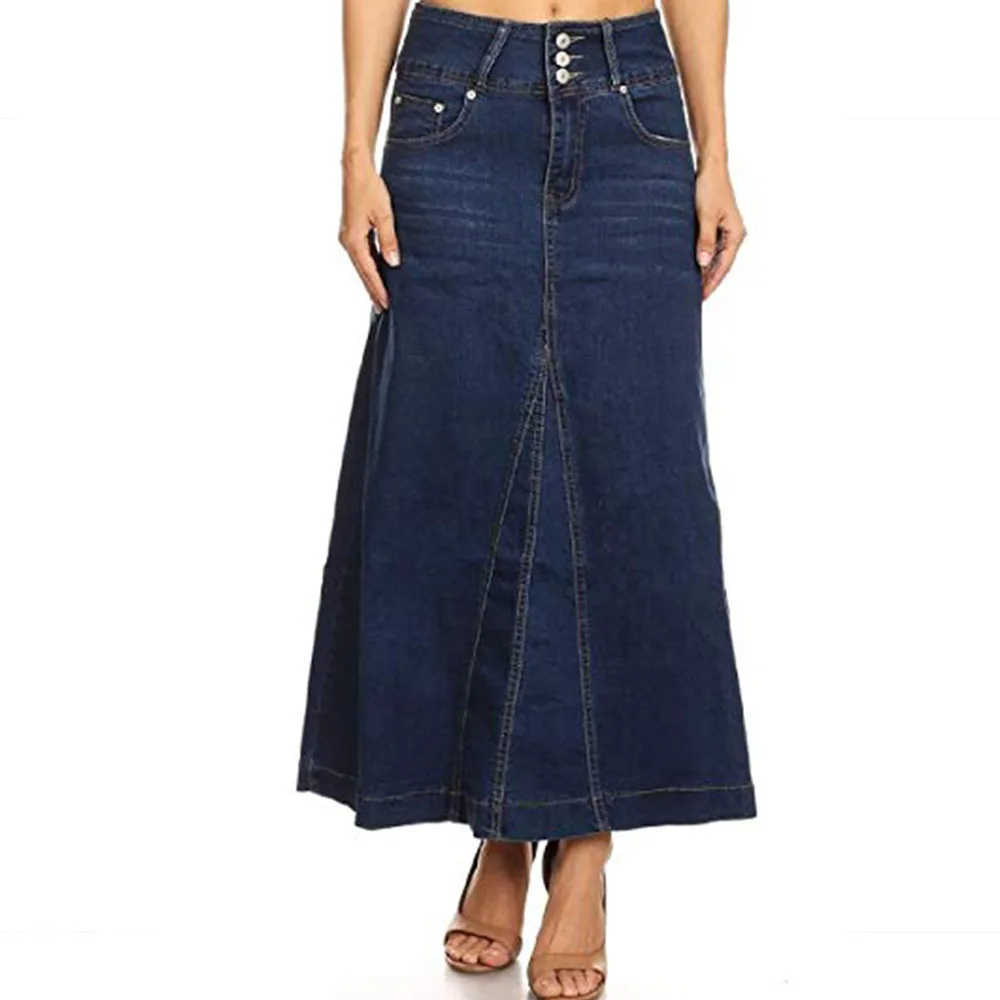 Long Blue Jean Skirts In Bulk | vlr.eng.br
