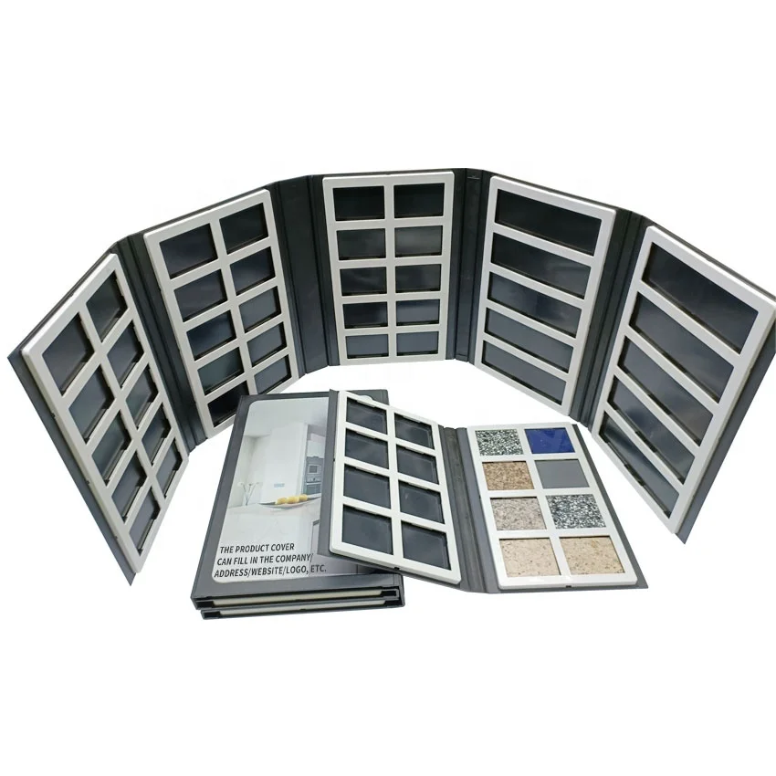 Wholesale Stone Display Custom Capacity Quartz Plastic Specimen Book Cardboard Catalog Granite Folder Marble Tile Sample Books