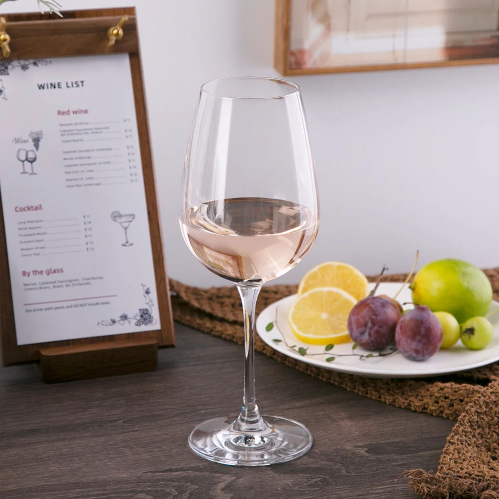 Factory Low Price Stock European Different Sizes 17oz Goblet Red White Wine Glasses Stem Glassware Machine Pressed Glass