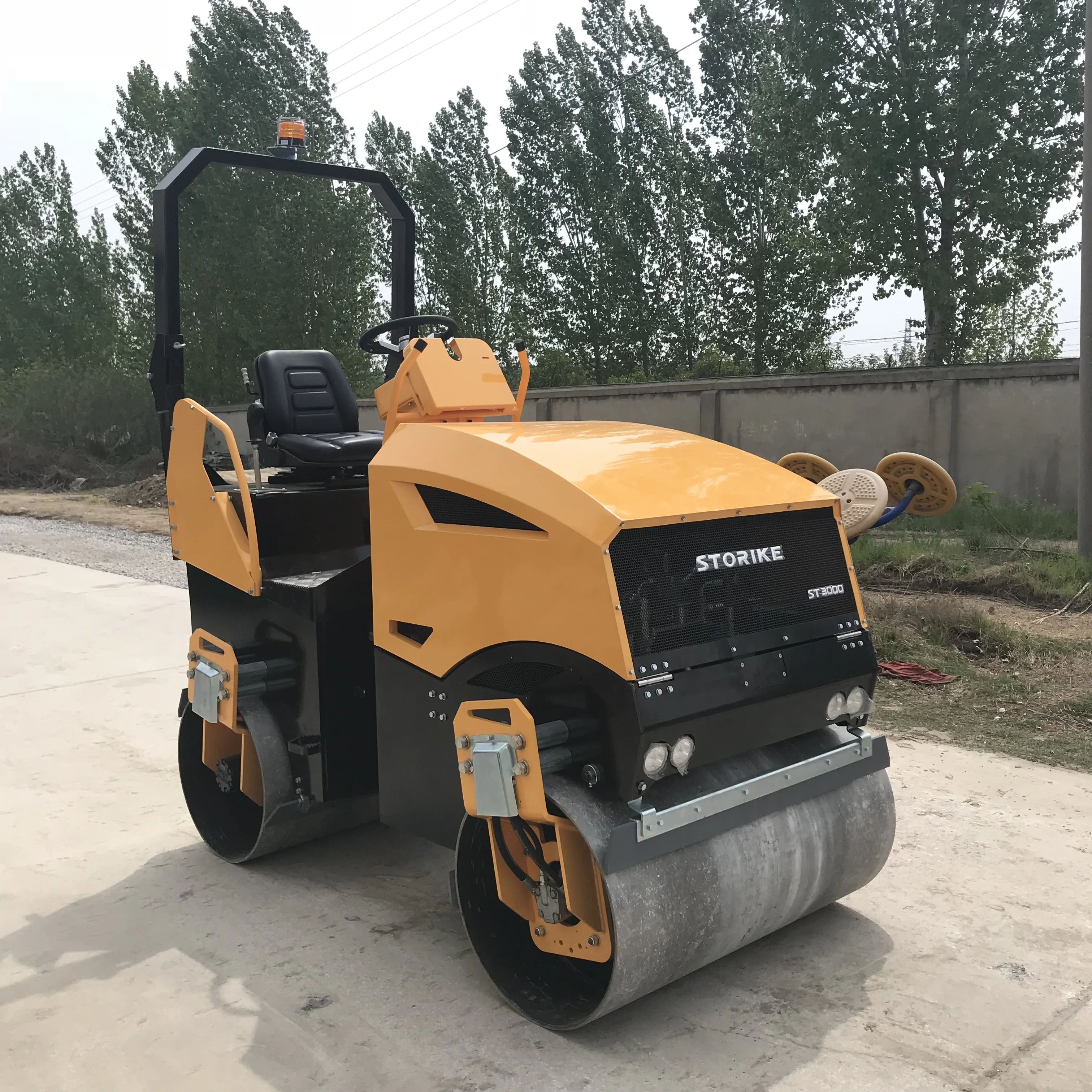 3トンロードローラー3000kg振動ローラーコンパクター中国storike