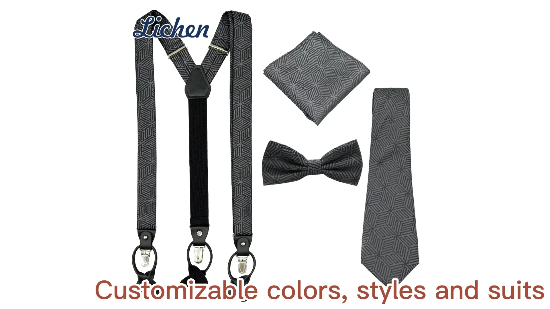 Wholesale Braces Suspender Sets Adjustable Suspenders And Bow Tie Gift ...