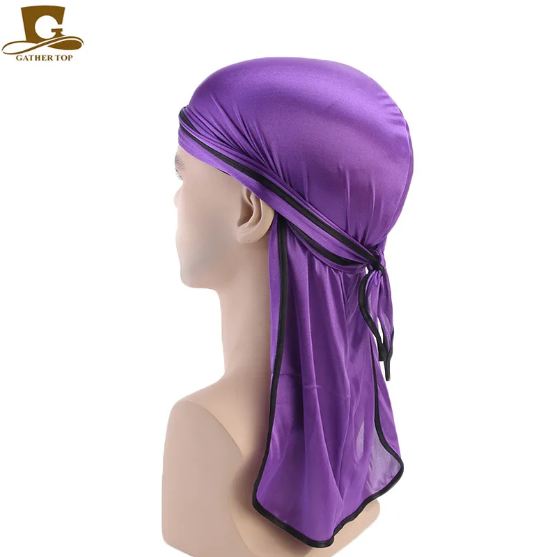 1pc Women Contrast Binding Durag