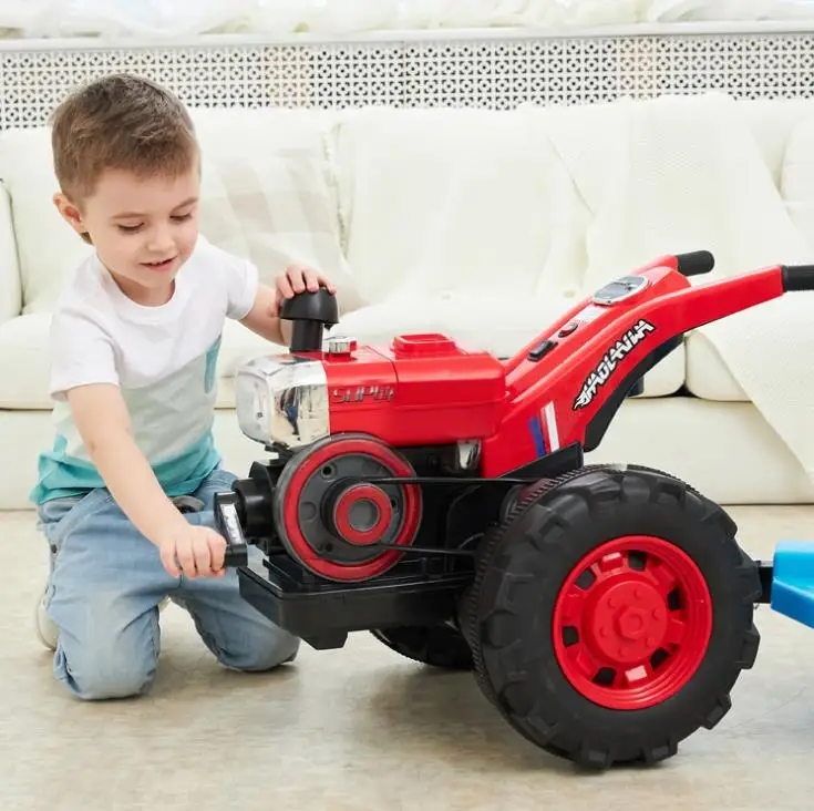 2021 New Design  Battery Operated  Kids  Ride on Electric  Tractor
