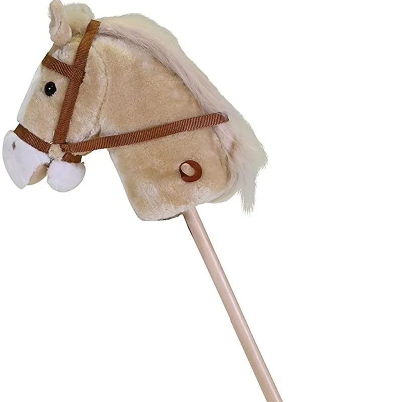 ぬいぐるみユニコーンホビー馬の棒のおもちゃに乗る音の子供たち
