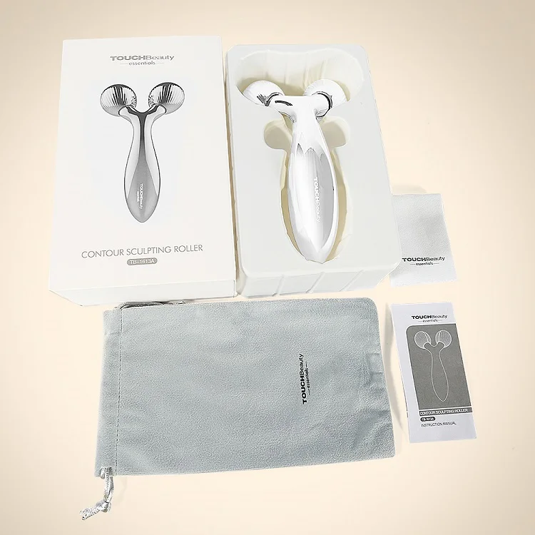 TOUCHBeauty Golden Bar Manual Face Slimming Roller Handheld V Shaped Skin Lifting Massager V Facial Contour