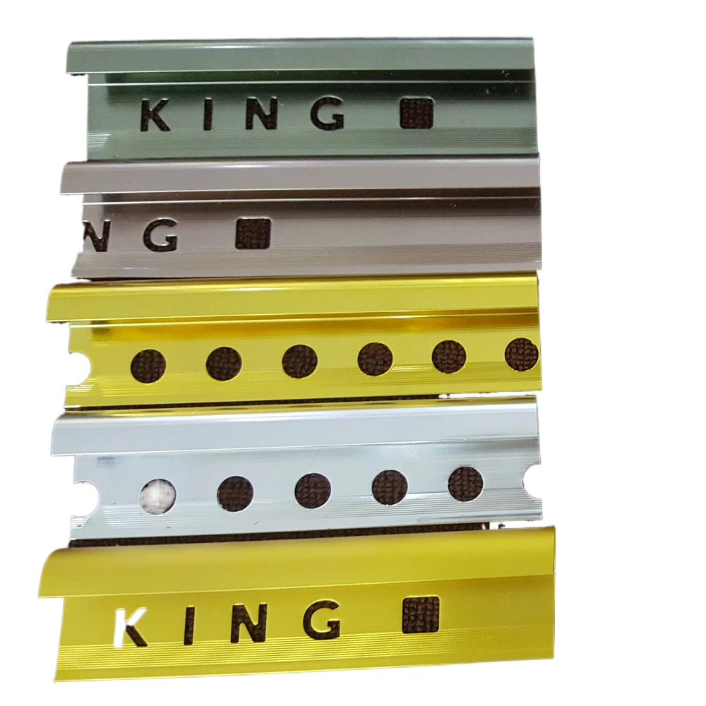 Straight Edge Angle Profile Alu Alloy Transition Profile Inside Ceramic Corner Edge Chrome L Shape Ceramic Tile Corner Trim