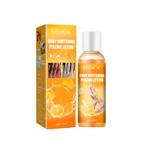 Eelhoe  Organic Skin Care Whitening Black Skin Whitening Orange Body Peeling Lotion