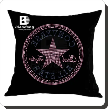 Colorful Custom Logo Rhinestone Transfer Rhinestone Iron on Transfer Rhinestone Transfers Wholesale in China for Pillow T-shirts