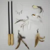 Three-section wooden handle set