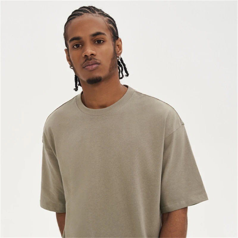 High Quality 100% Cotton Custom Logo T Shirt for Men Blank Heavyweight 280  Grams Oversized Tshirt Men's T-shirts