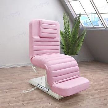 YIMMI Facial Tattoo Cosmetic Bed Beauty Salon Built in Foot Control Electric Massage Bed Eyelash Bed