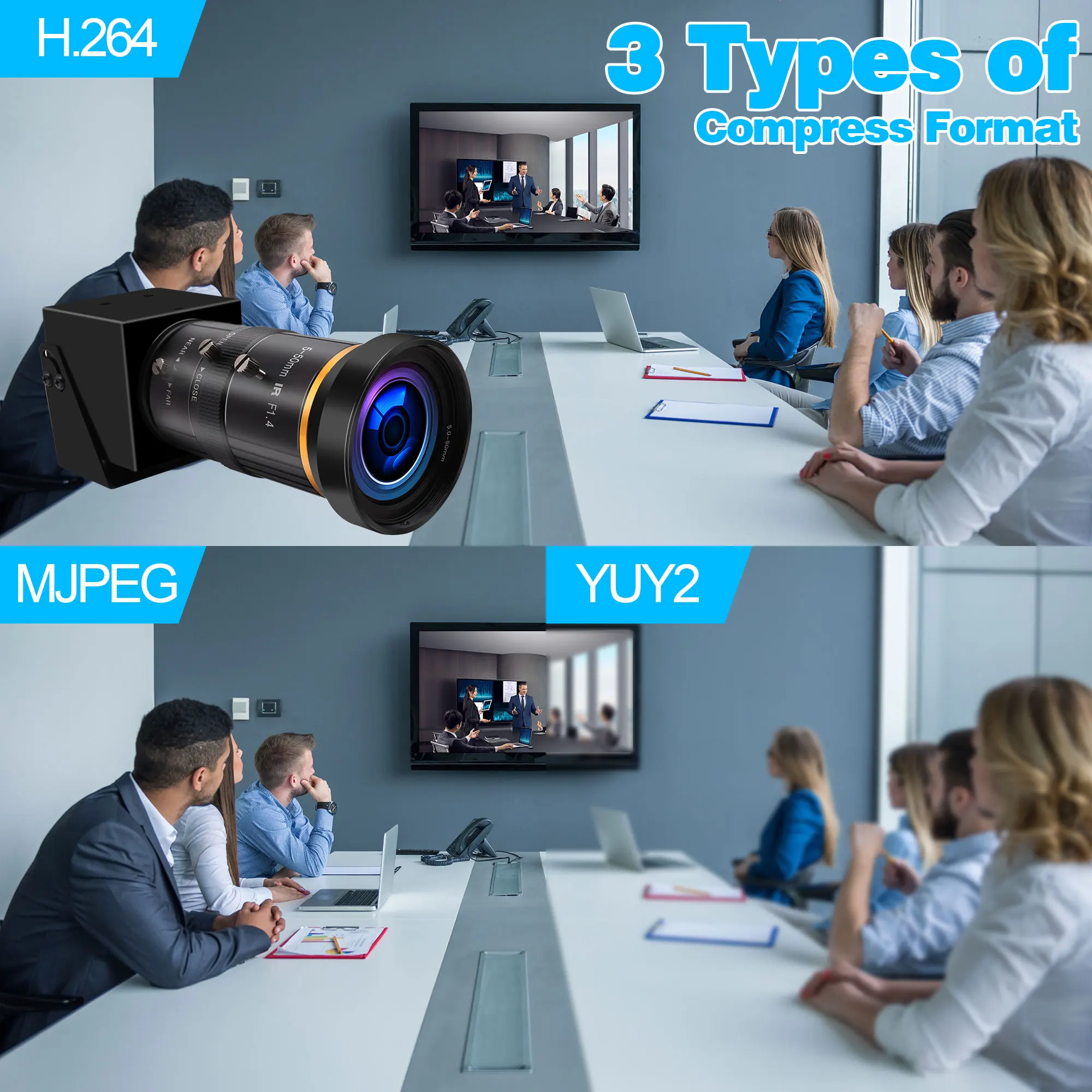 ELP 4K USB Camera with 10x Zoom, 60FPS, HDMI & USB 3.0 Output - Ideal ...