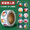 Roll stickers-santa claus
