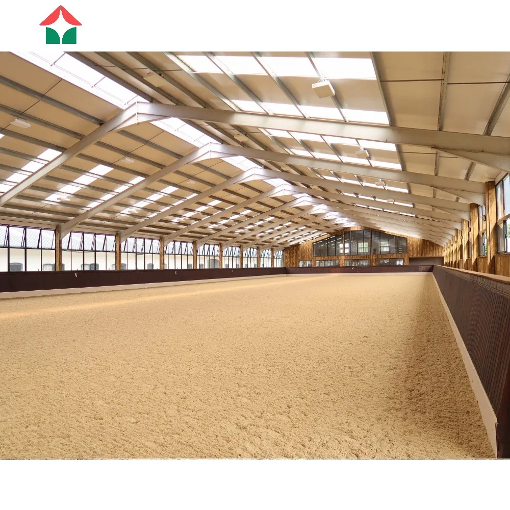 Low Cost Light Steel Structure Pre Engineering Indoor Horse Riding Arena
