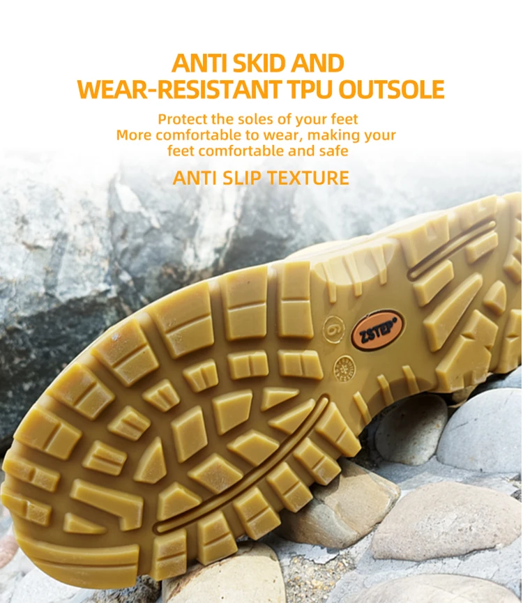 Zstep Brand Bsi Ce Nubuck Leather Slip On Australia Comfortable Safety ...