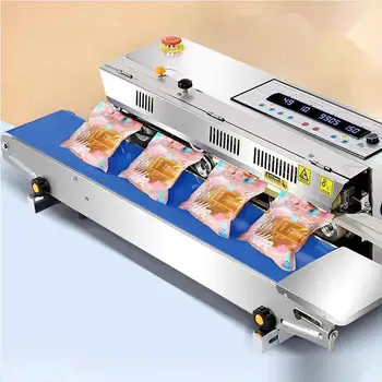FR770 Electric Multifunctional Film Sealing Machine Easy Operate Automatic Continuous Sealing for Mooncake Pastry Tea Foil New