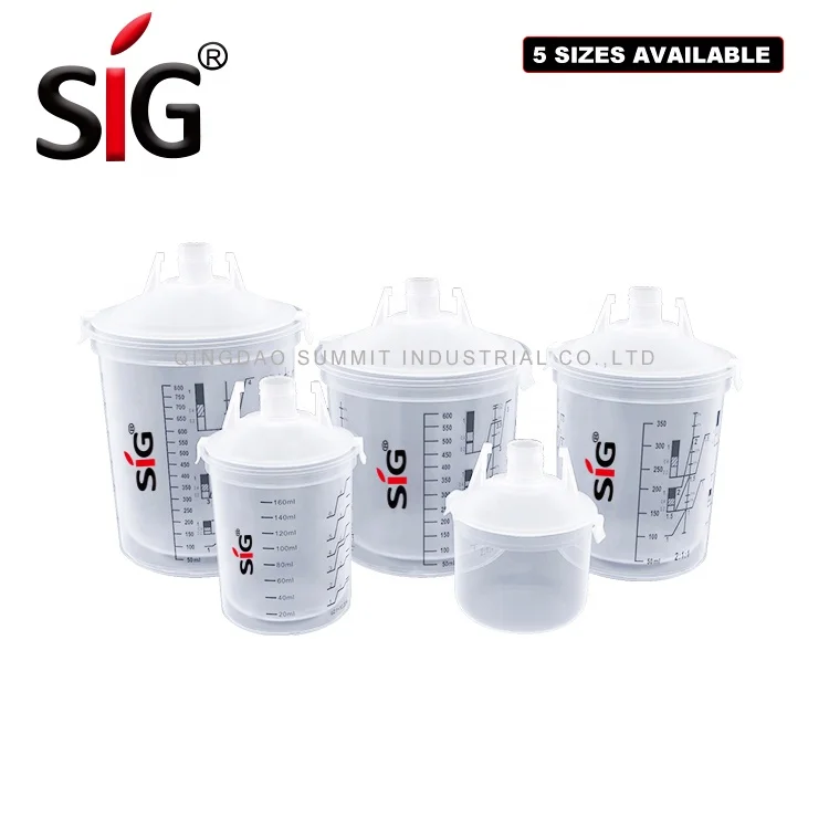 
Набор стаканов для распылителя краски на водной основе по сравнению с стаканами PPS 