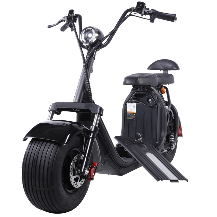 Modern Style Shock Absorption Two Motors 60v 2000w  Delivery Electric Scooter for Big Man With Usb Fat Tire Hydraulic