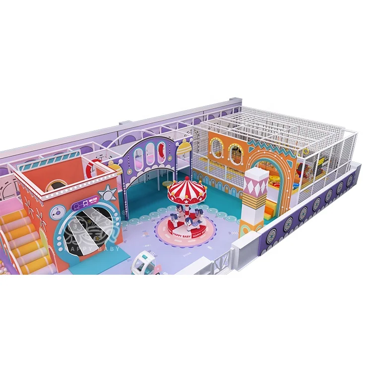 Happy Baby Factory Price Oem Custom Soft Playground Games Play Center Kids Indoor Playground Equipment With Slide for Sale