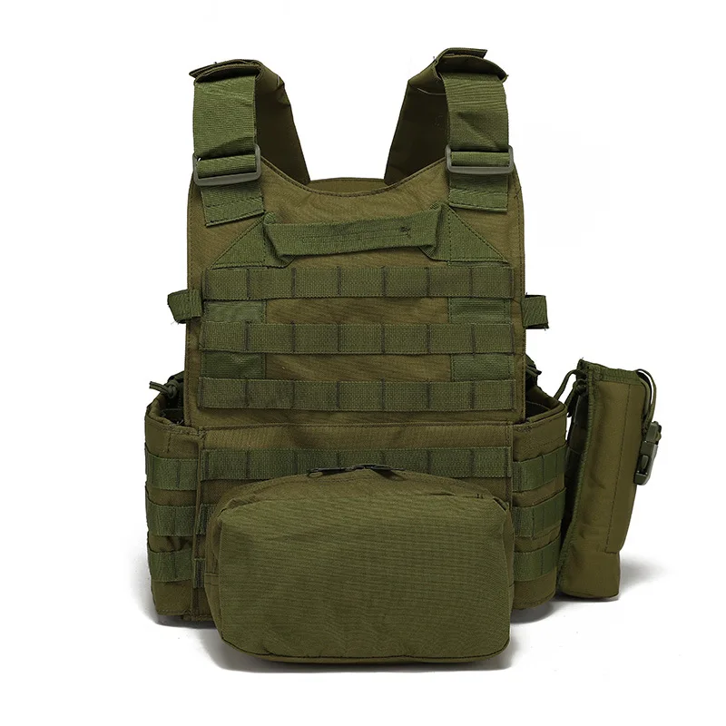 Outdoor camping hunting men's tactical vest combat vest security molle chest vest manufacture