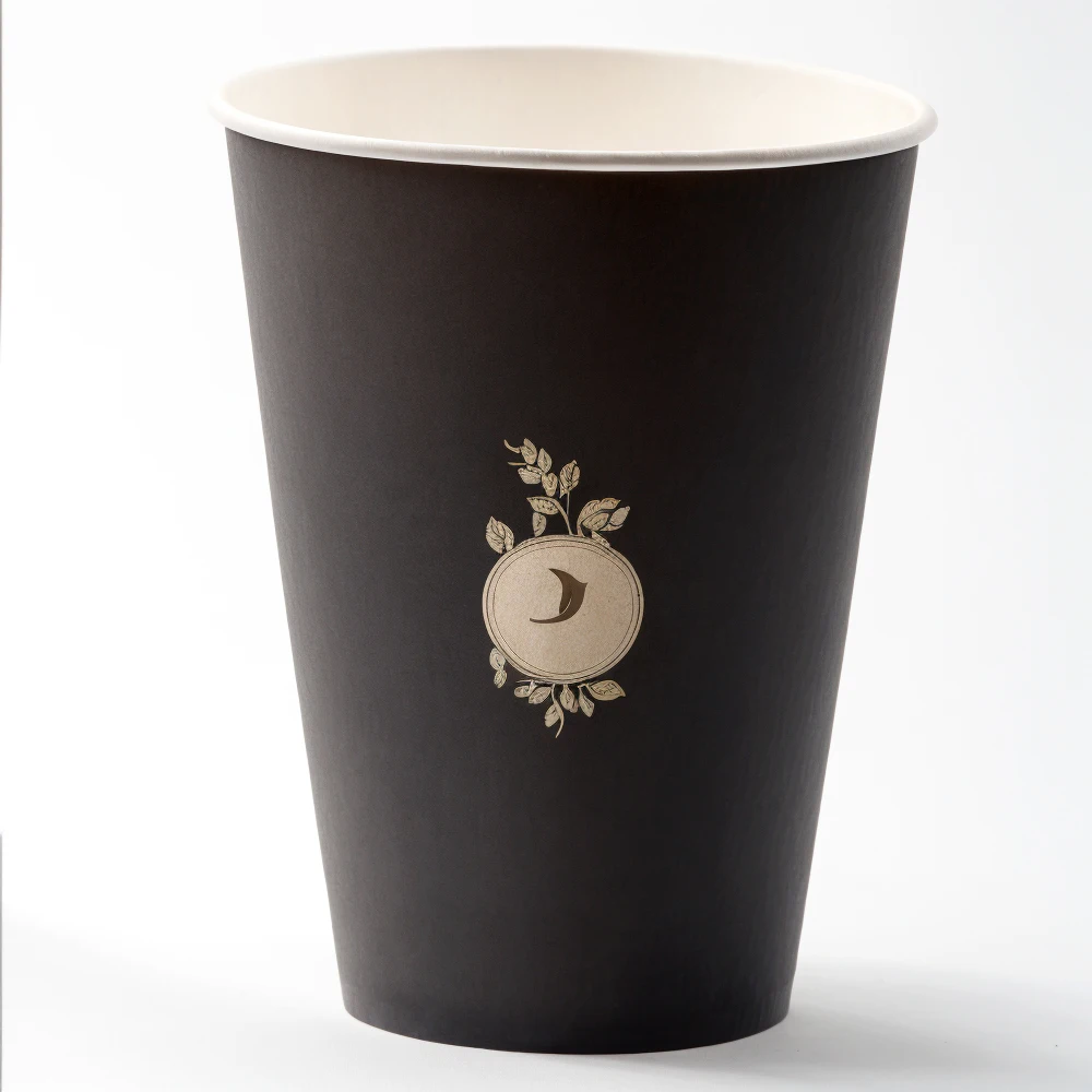 Custom design printed eco friendly disposable biodegradable take away single wall coffee paper cup with lids