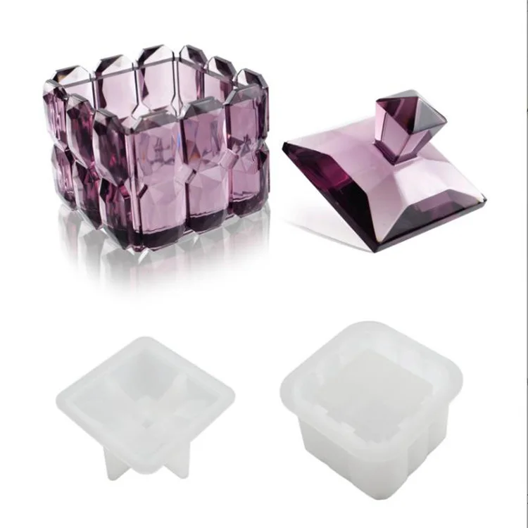mirror surface high quality silicon mold for storage box and for resin art molds for epoxy resin