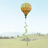 Height 180cm, flower diameter 40cm - sunflower hot air balloon