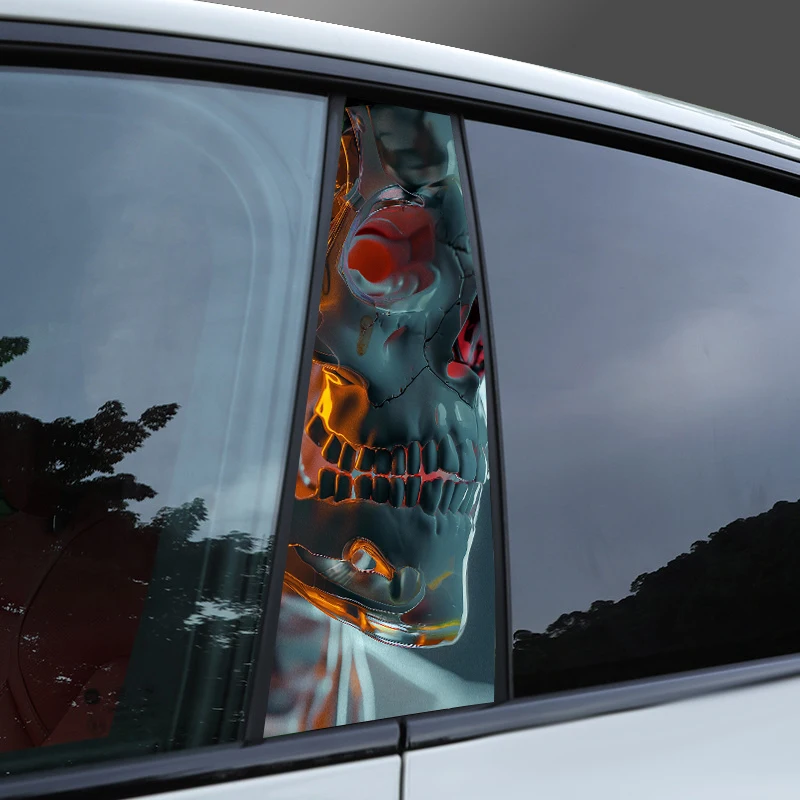 Universal Joker Vinyl Decals for Car B-Pillar Waterproof Auto Center Car Window Pillar Vinyl Decals for Car Pillar Sticker