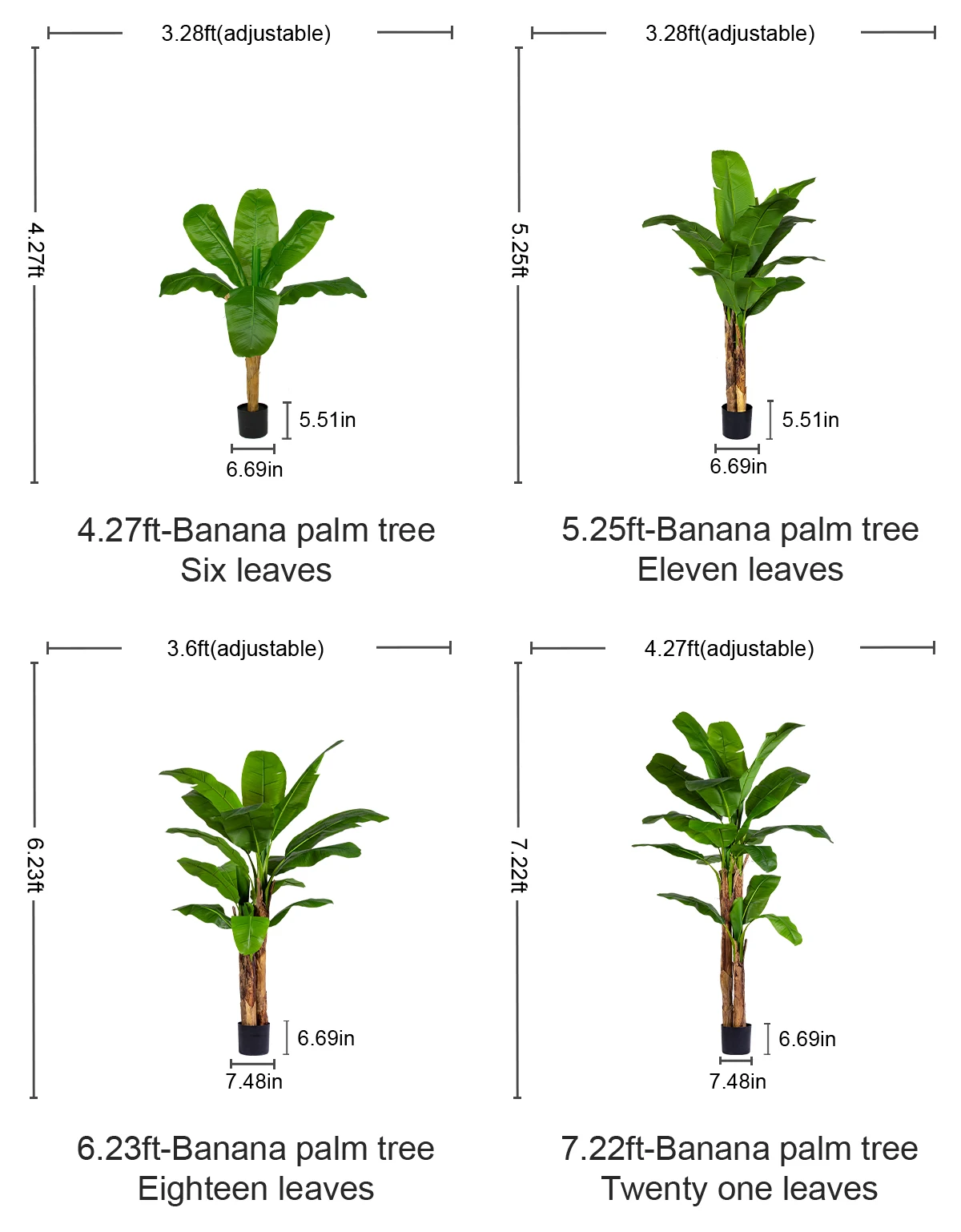 product large 2m outdoor home artificial bonsai tree pe plastic bird paradise palm traveler banana wedding decorative faux grass trees-16