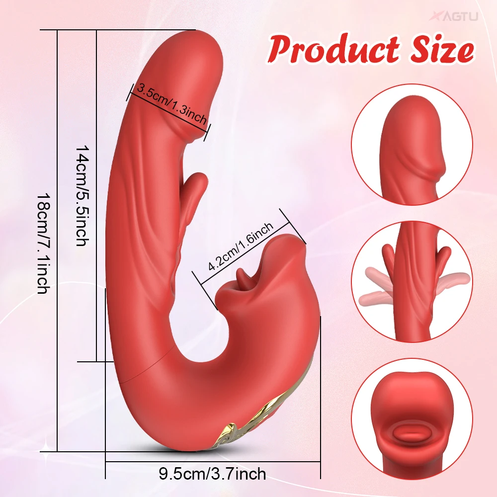 Alwup Custom Logo From 50 Pcs Mouth Biting 7 Pendulum Motions Women G Spot Clitoral Vibrators Sex Toys for Women Couple Female